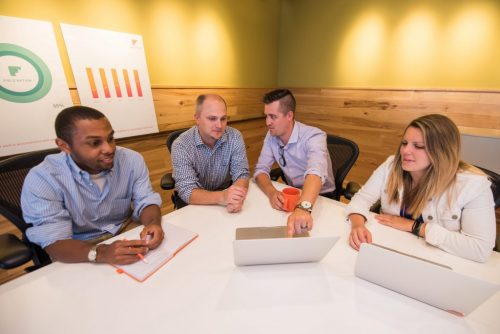 field nation team meeting brand photo
