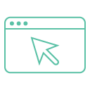 marketplace browser mouse icon green transparent