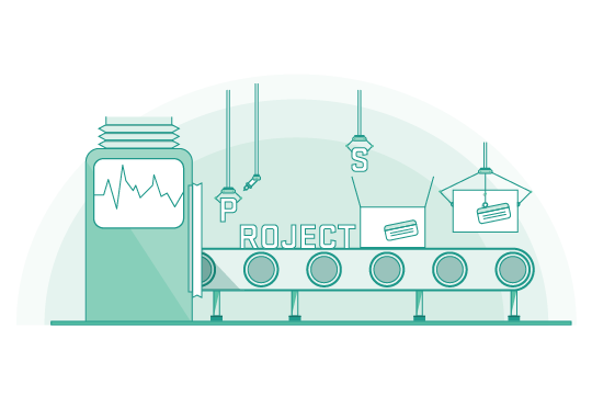 project management illustration green transparent