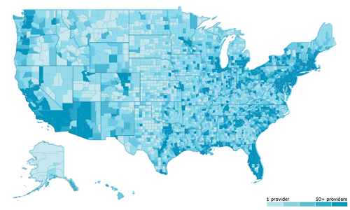 map of Field nation technician coverage