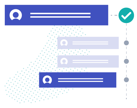 magnifying glass laptop illustration